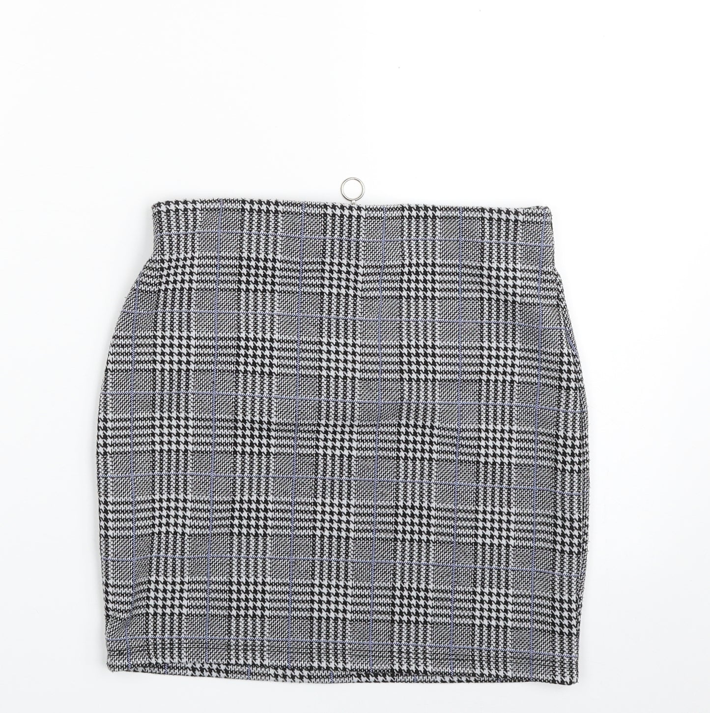 New Look Girls Grey Houndstooth Polyester Straight & Pencil Skirt Size 12-13 Years  Regular Zip