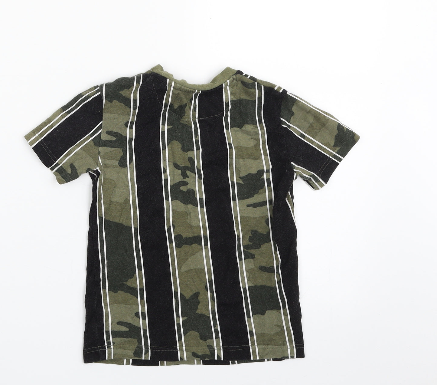 NEXT Boys Green Camouflage 100% Cotton Pullover T-Shirt Size 3 Years Crew Neck Pullover - LIMITED EDITION