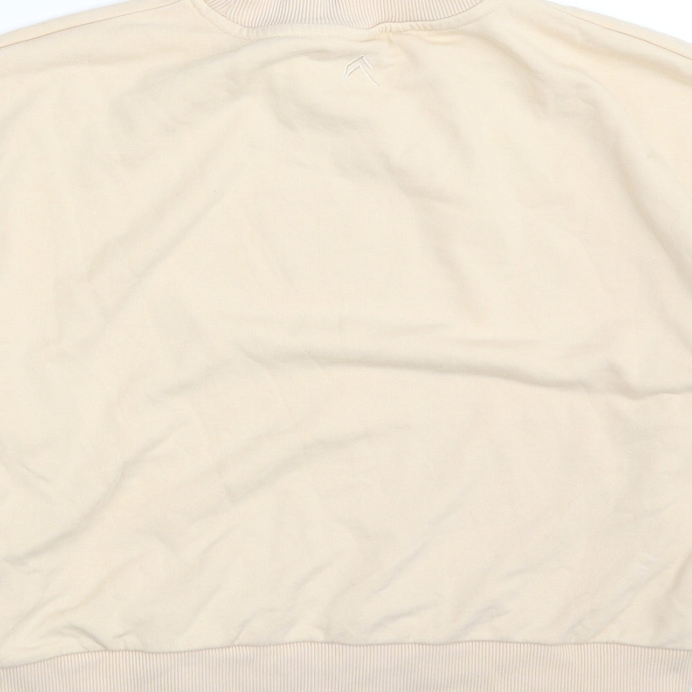 ONER ACTIVE  Womens Beige  Cotton Pullover Sweatshirt Size S  Pullover