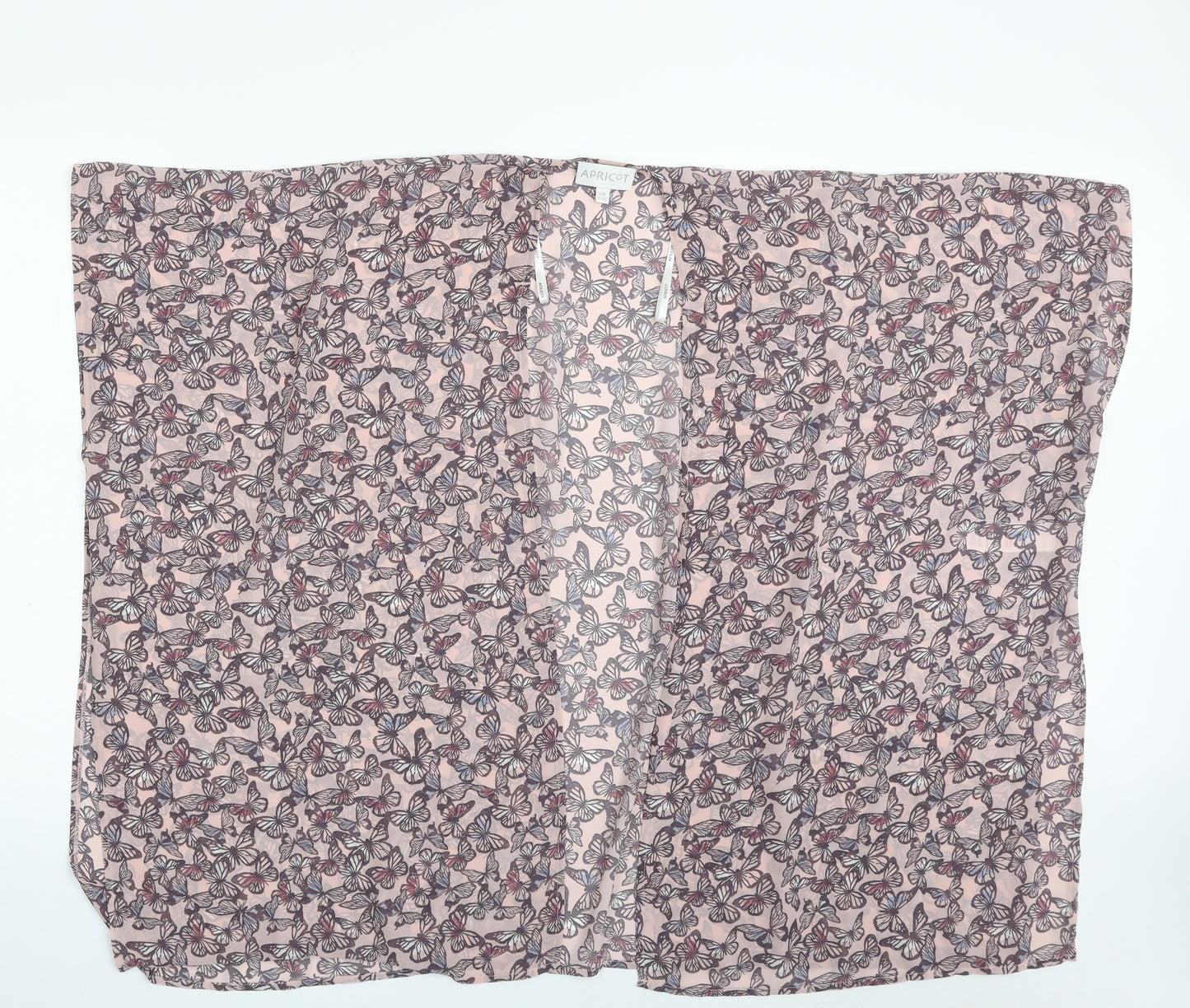 Apricot Womens Pink Animal Print Polyester Kimono Blouse One Size V-Neck