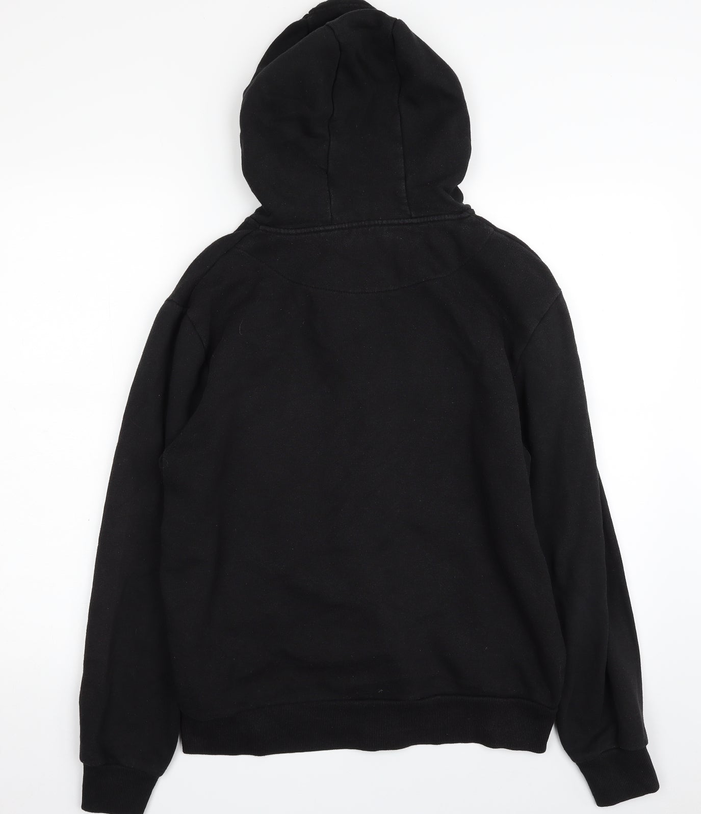 Cedar Wood State Mens Black  Cotton Full Zip Hoodie Size L
