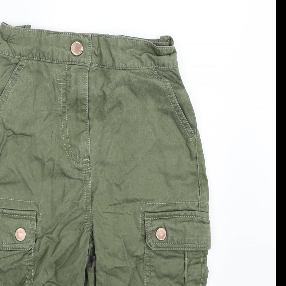 NEXT Girls Green  Lyocell Carrot Trousers Size 4 Years  Regular Zip