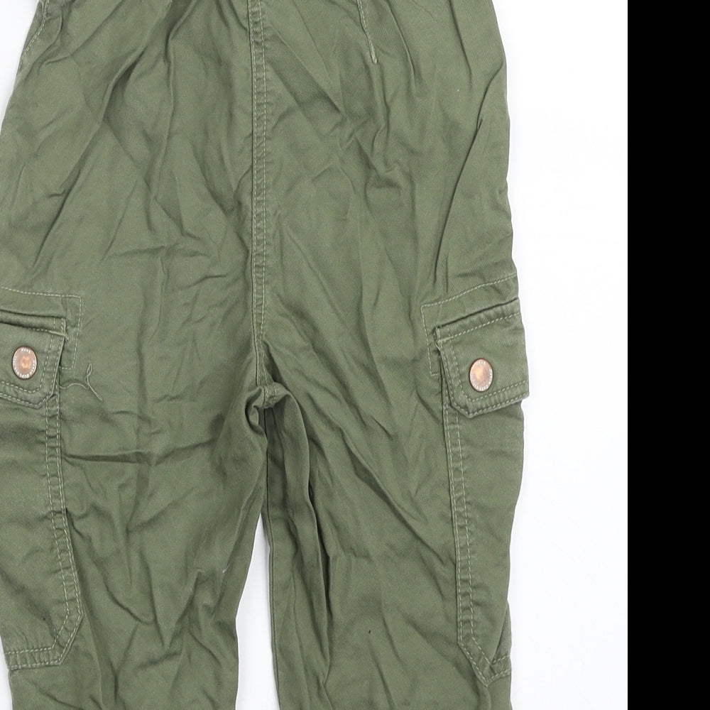 NEXT Girls Green  Lyocell Carrot Trousers Size 4 Years  Regular Zip