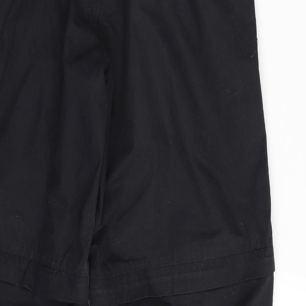 Mountain Life Womens Black  Polyester Rain Trousers Trousers Size 8 L30 in Regular Zip
