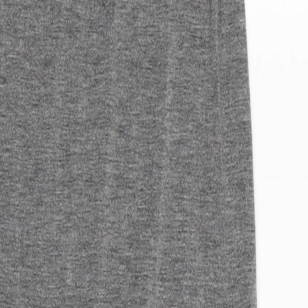 Boohoo Womens Grey  Viscose Tank Dress  Size 6  Scoop Neck Pullover