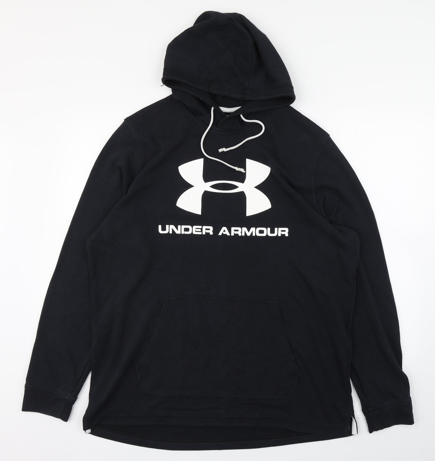Under armour Mens Black  Cotton Pullover Hoodie Size XL