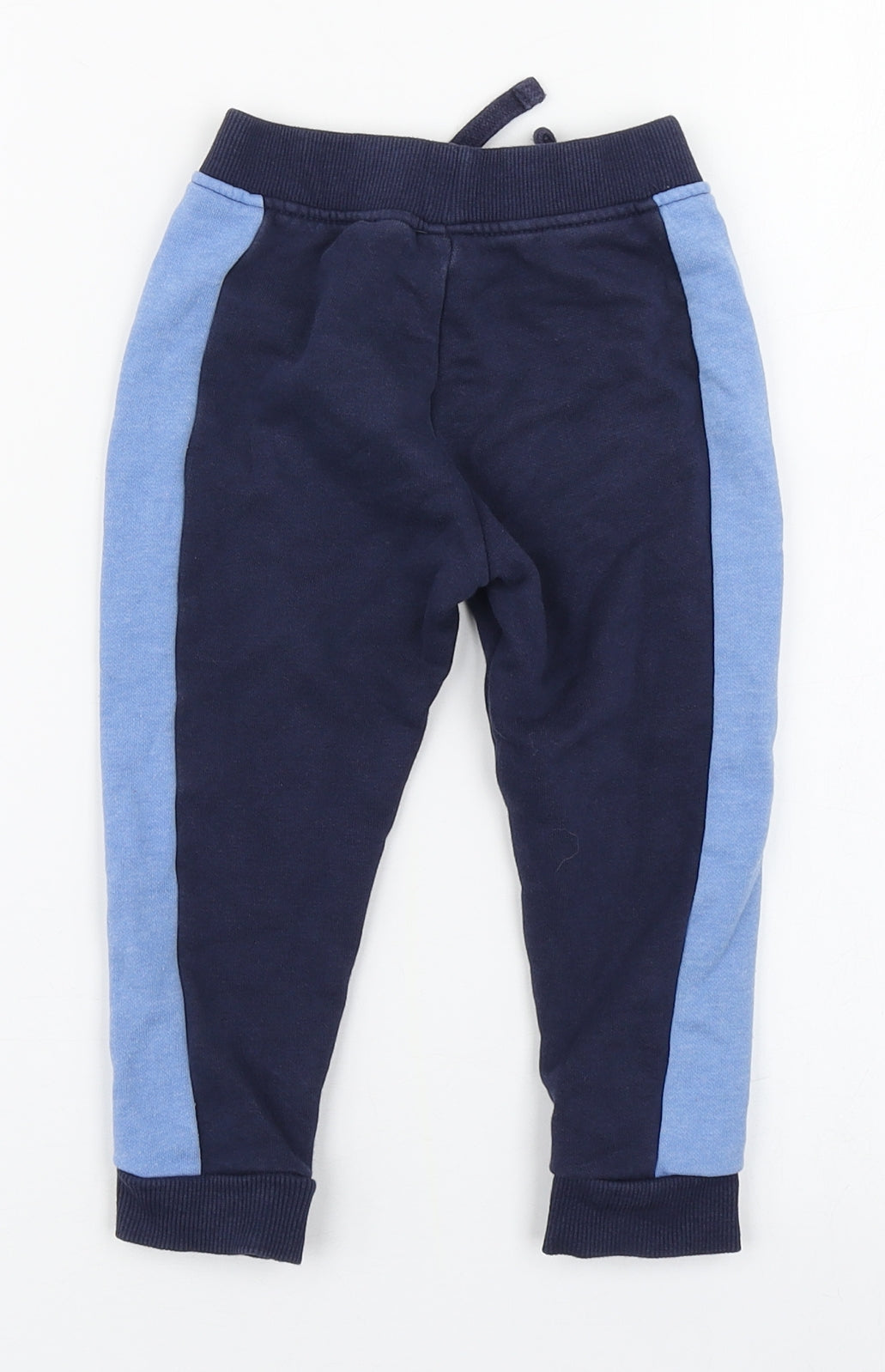 Dunnes Stores Boys Blue  Cotton Jogger Trousers Size 18-24 Months
