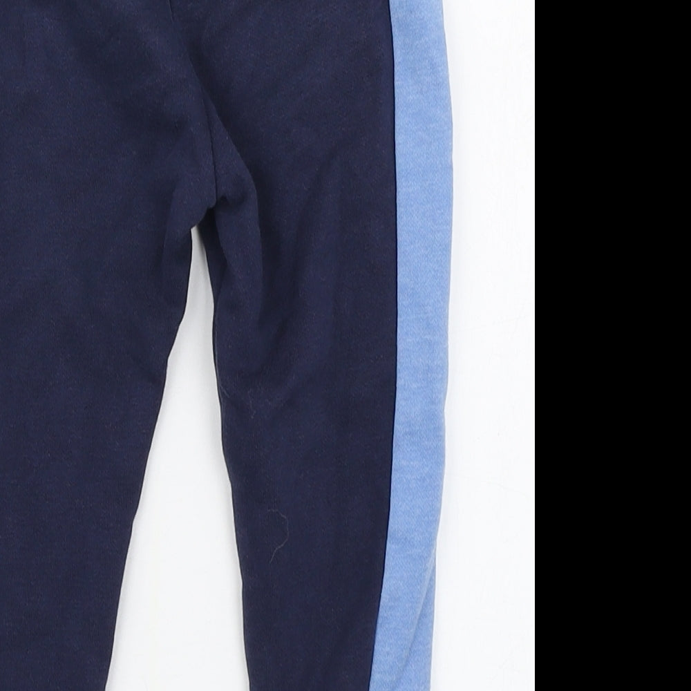 Dunnes Stores Boys Blue  Cotton Jogger Trousers Size 18-24 Months
