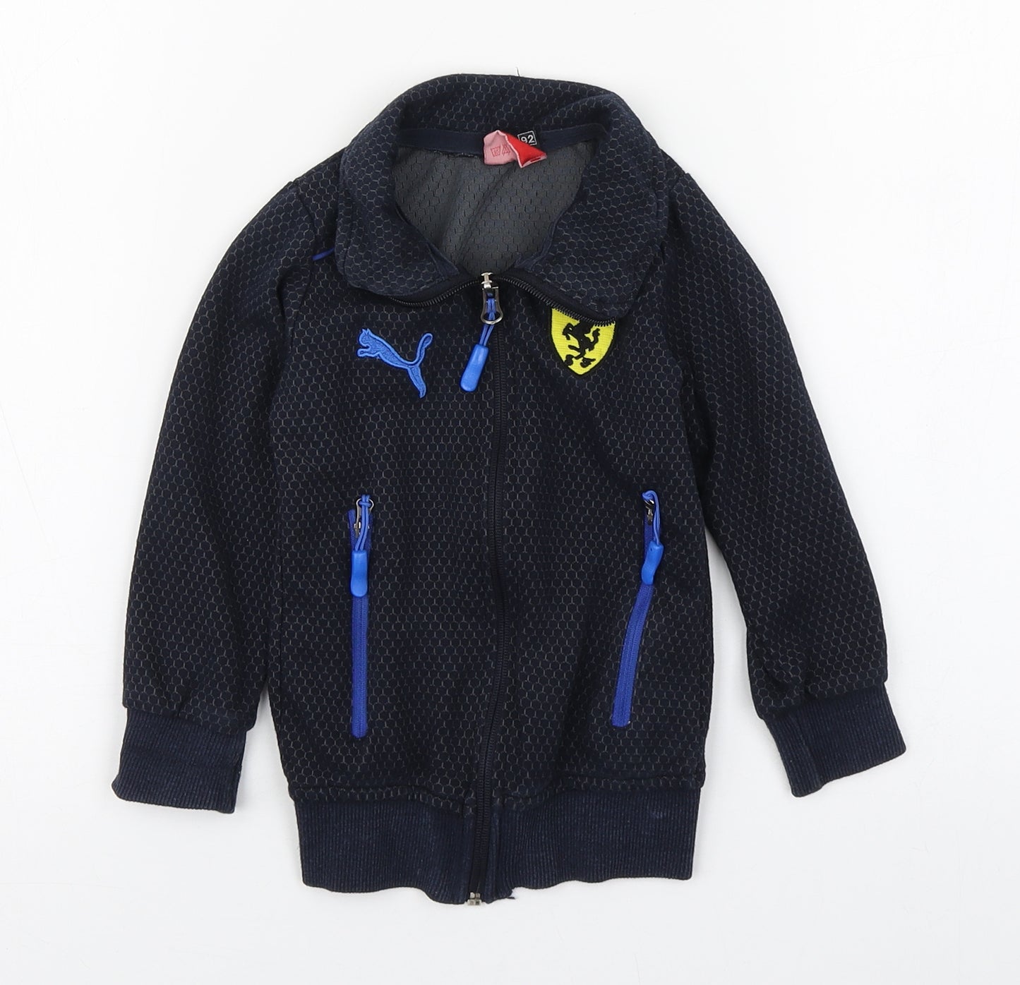 PUMA Boys Blue  Polyester Full Zip Jumper Size 12-18 Months