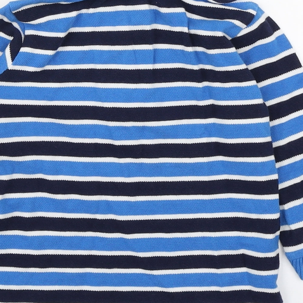 Dunnes Stores Boys Multicoloured Striped 100% Cotton Basic Polo Size 12-18 Months Collared Button