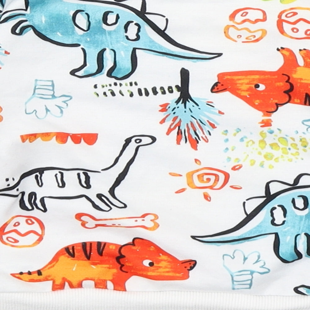 PatPat Boys Multicoloured Geometric Polyester Pullover Jumper Size 18-24 Months  Pullover - Dinosaur