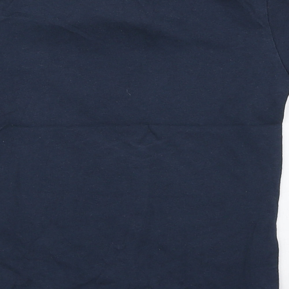 Primark Boys Blue  100% Cotton Basic T-Shirt Size 18-24 Months Round Neck Pullover - Be You