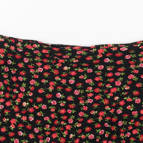 Primark Womens Multicoloured Floral Viscose Mini Skirt Size 10   Zip