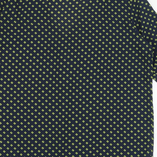 JACOUELINE de YONG Womens Black Geometric Polyester Basic Blouse Size 10 V-Neck