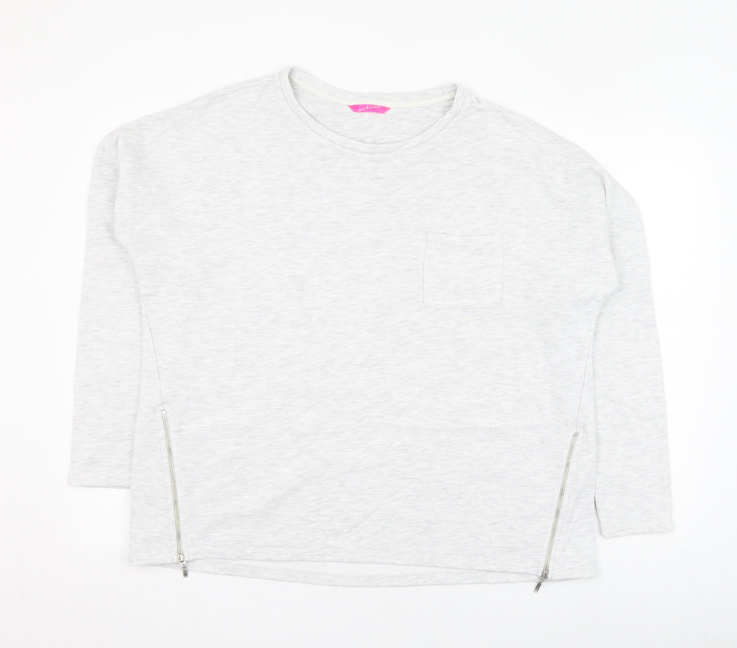 Marks and Spencer Womens Grey  Cotton Pullover Sweatshirt Size 16  Pullover