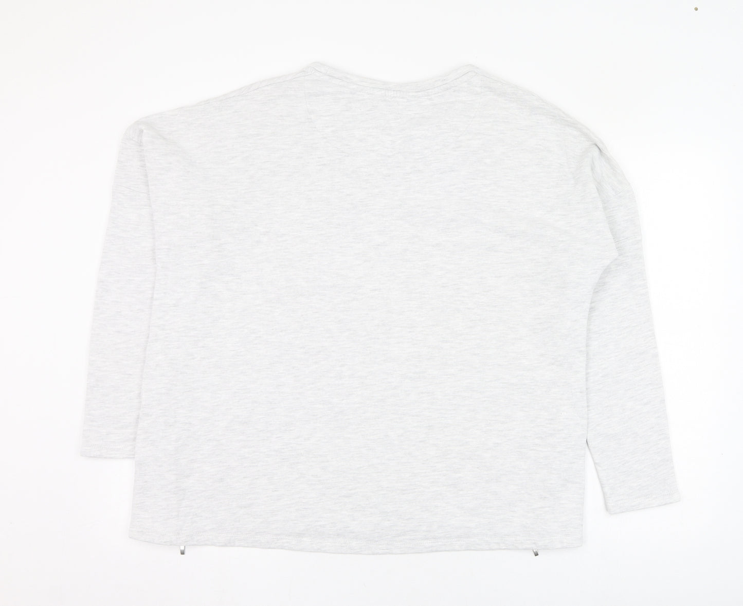 Marks and Spencer Womens Grey  Cotton Pullover Sweatshirt Size 16  Pullover