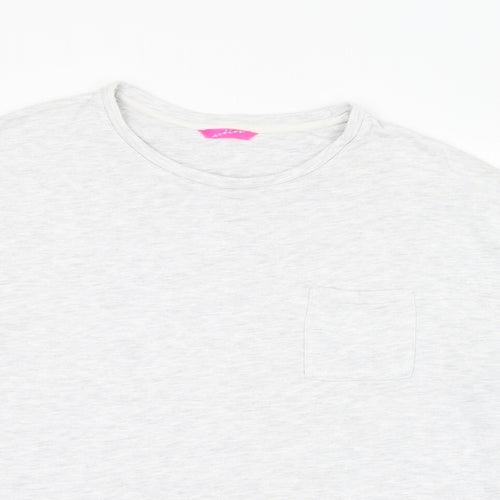 Marks and Spencer Womens Grey  Cotton Pullover Sweatshirt Size 16  Pullover