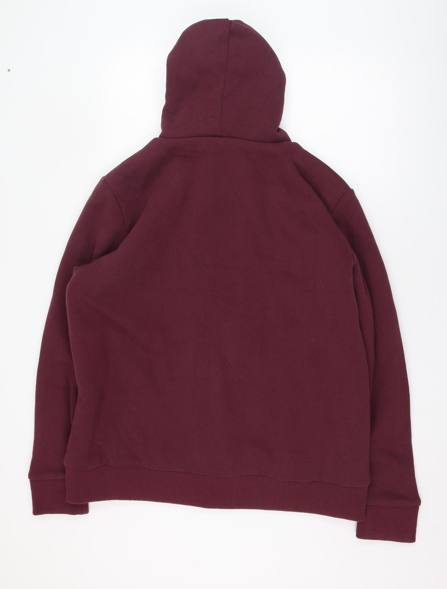 Dunnes Stores Mens Red  Cotton Full Zip Hoodie Size XL