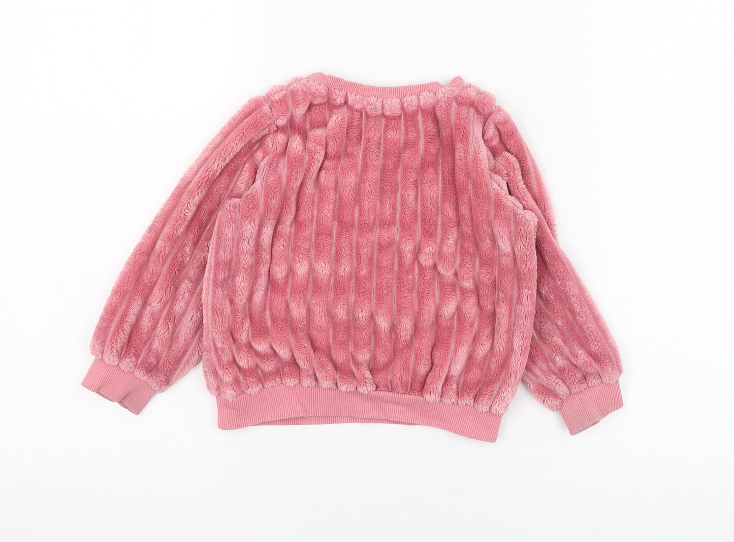 name it Girls Pink  Polyester Pullover Jumper Size 18-24 Months  Pullover - Hello