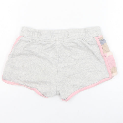 F&F Girls Grey Camouflage Cotton Hot Pants Shorts Size 10-11 Years  Regular