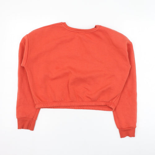 New Look Girls Red  Polyester Pullover Sweatshirt Size 14-15 Years  Pullover - San Francisco California USA