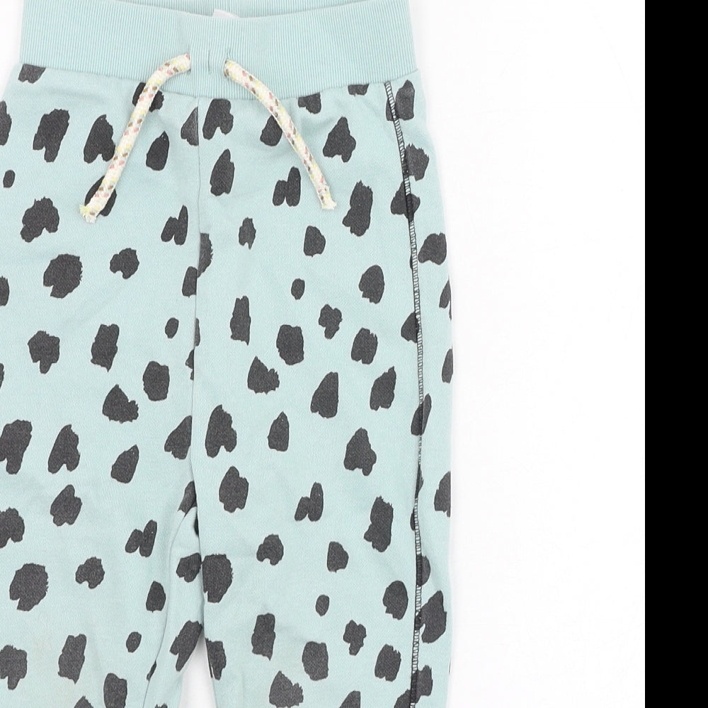 Primark Girls Green Animal Print Cotton Jogger Trousers Size 24 Months  Pullover