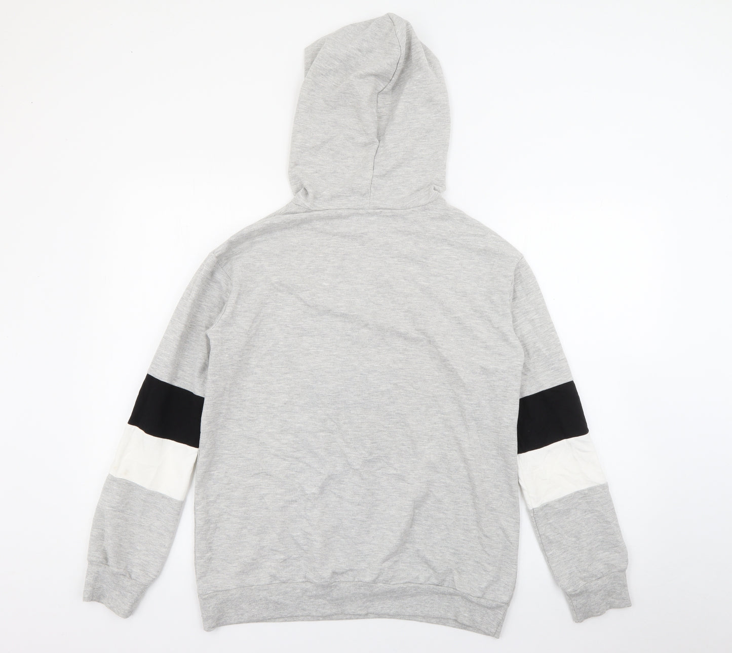 Select Womens Grey  Cotton Pullover Hoodie Size 8