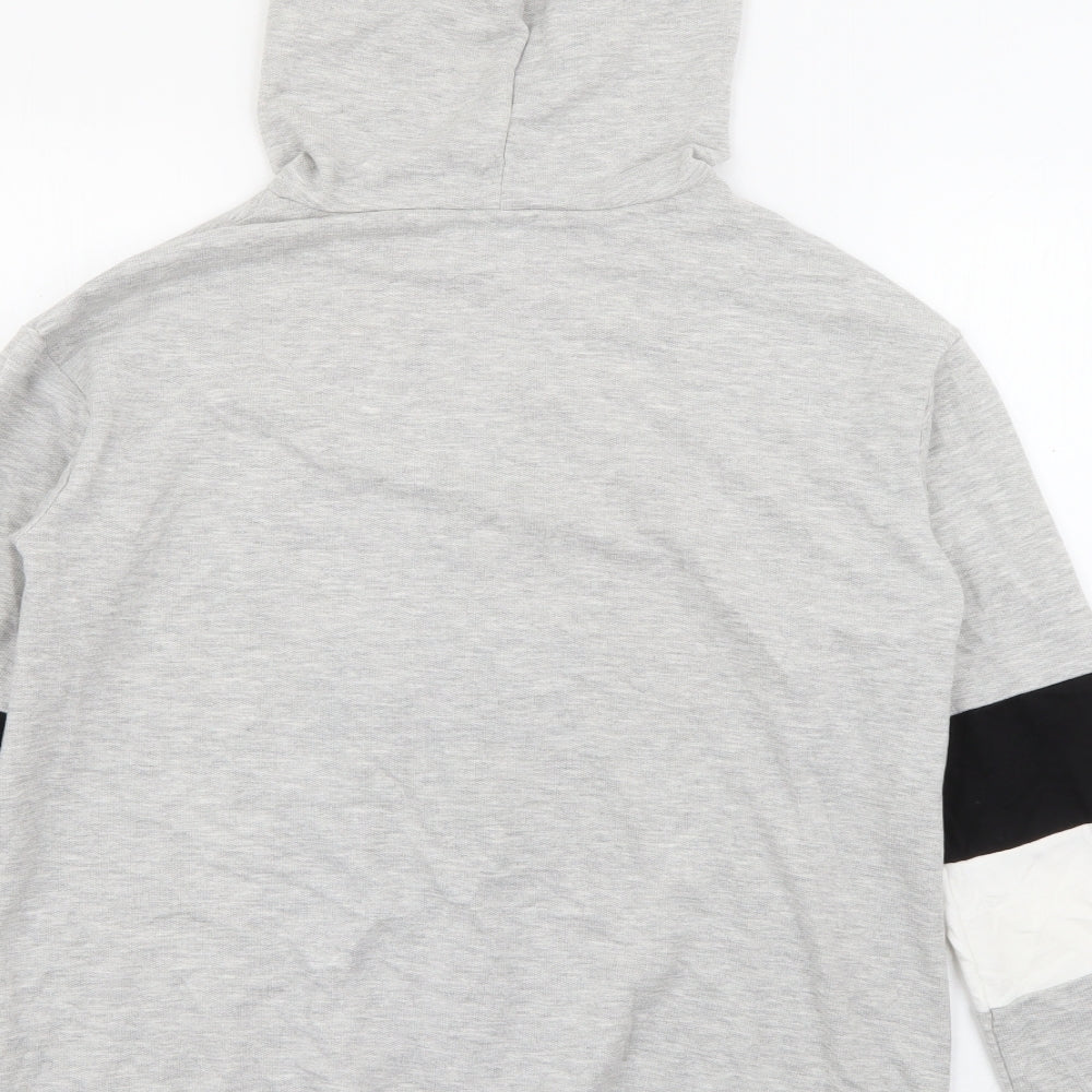 Select Womens Grey  Cotton Pullover Hoodie Size 8
