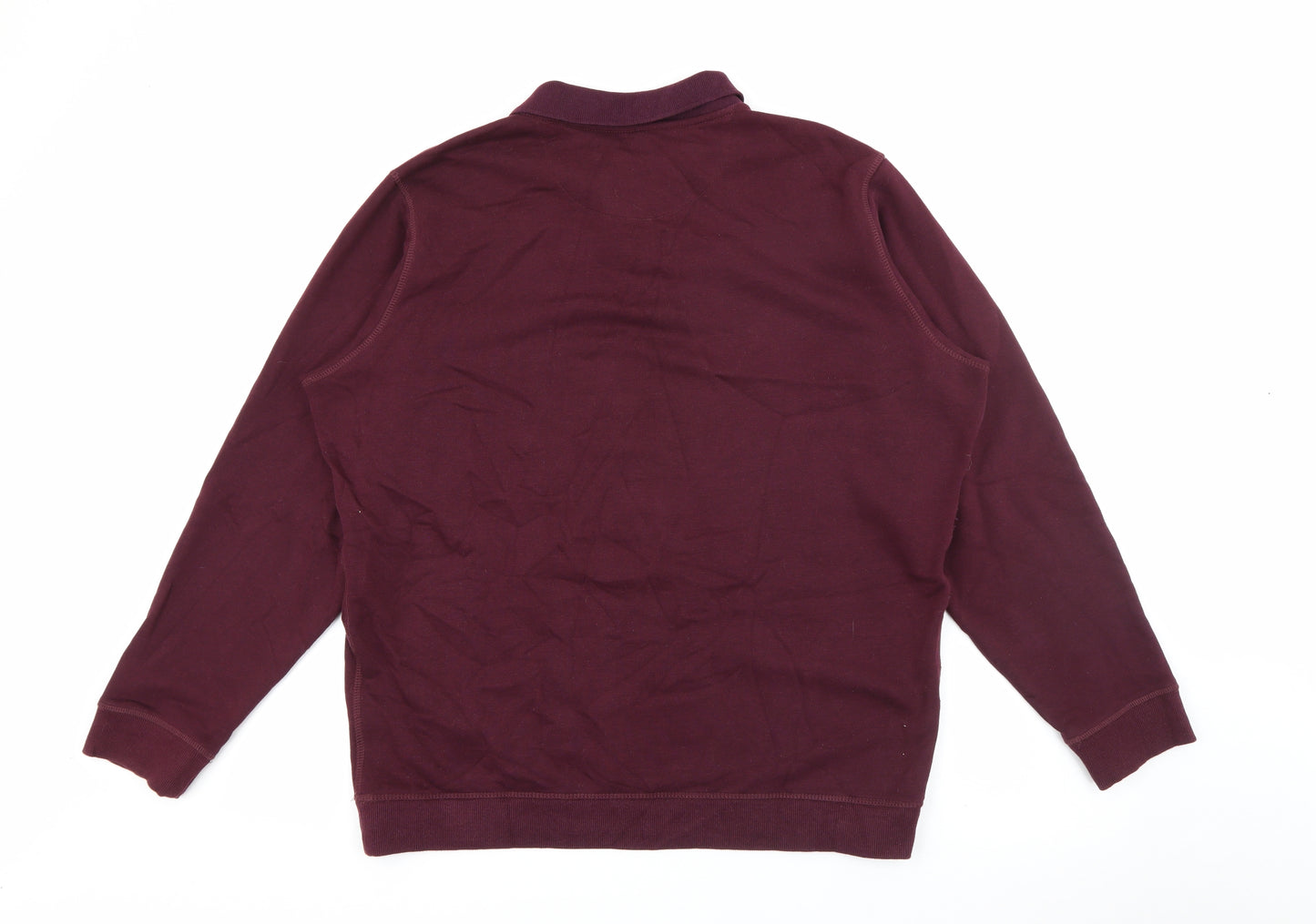 James Pringle Mens Purple  Cotton  Polo Size L Collared