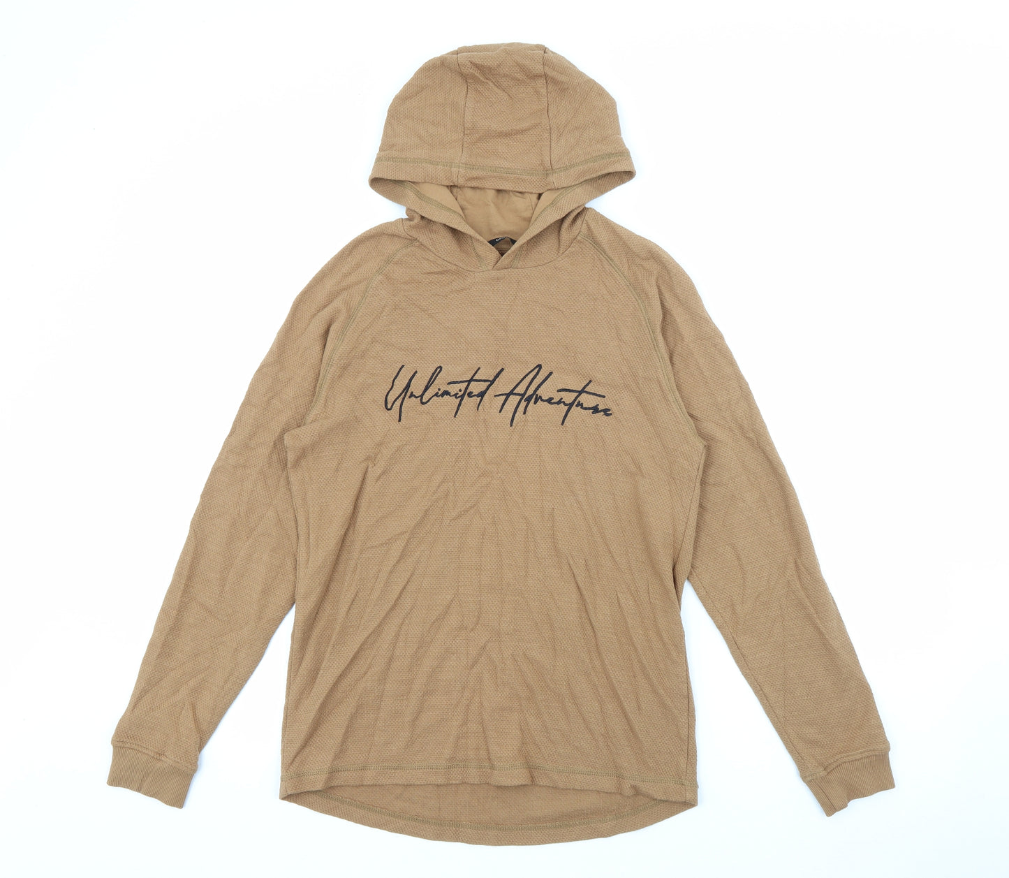 George Girls Brown  Cotton Pullover Hoodie Size 13-14 Years