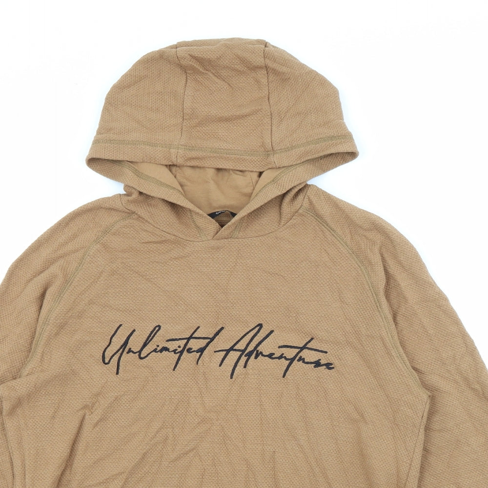 George Girls Brown  Cotton Pullover Hoodie Size 13-14 Years