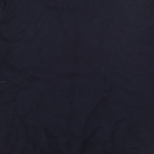 New Look Mens Blue V-Neck  Cotton Pullover Jumper Size L