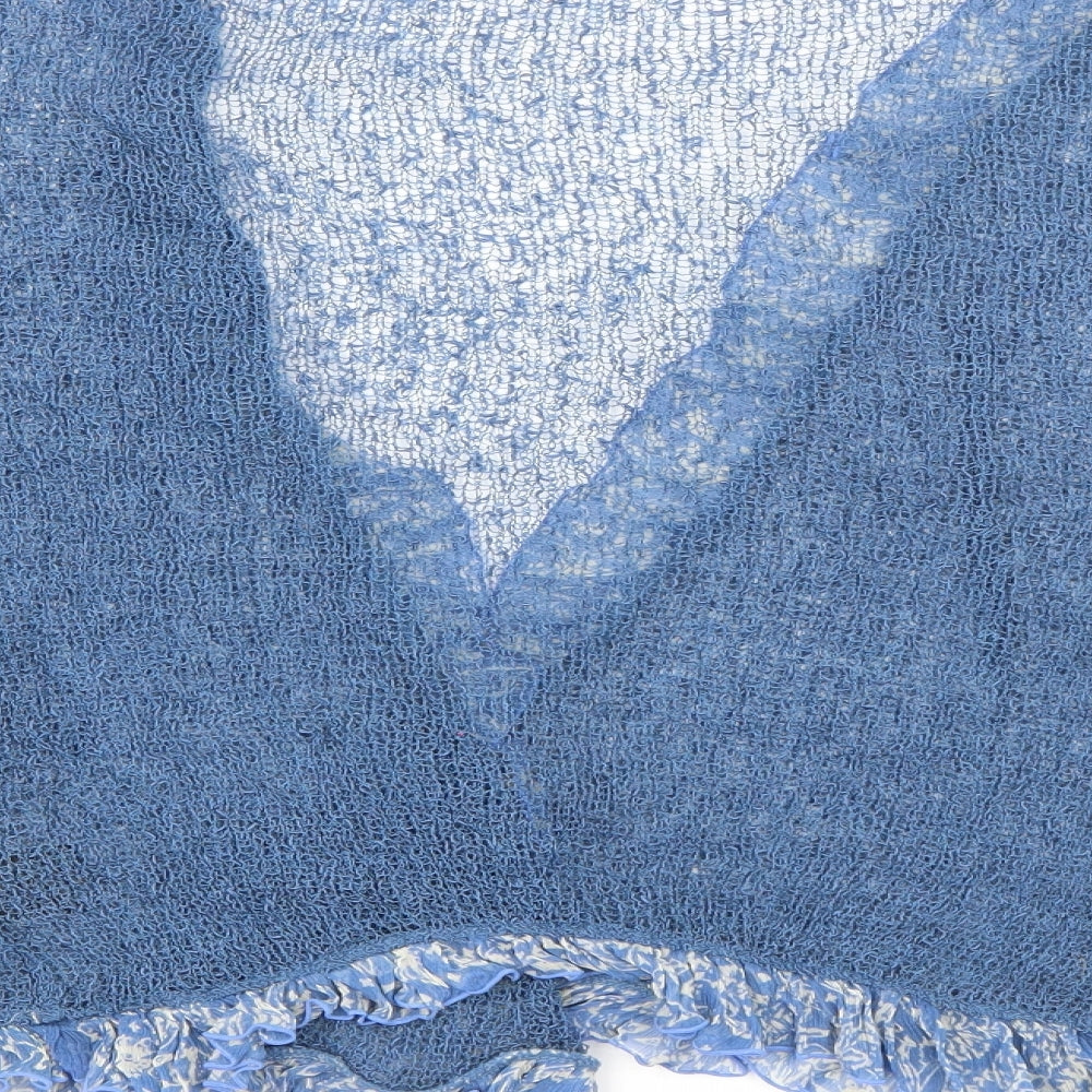 Aganzi Womens Blue V-Neck  Polyamide Cardigan Jumper One Size