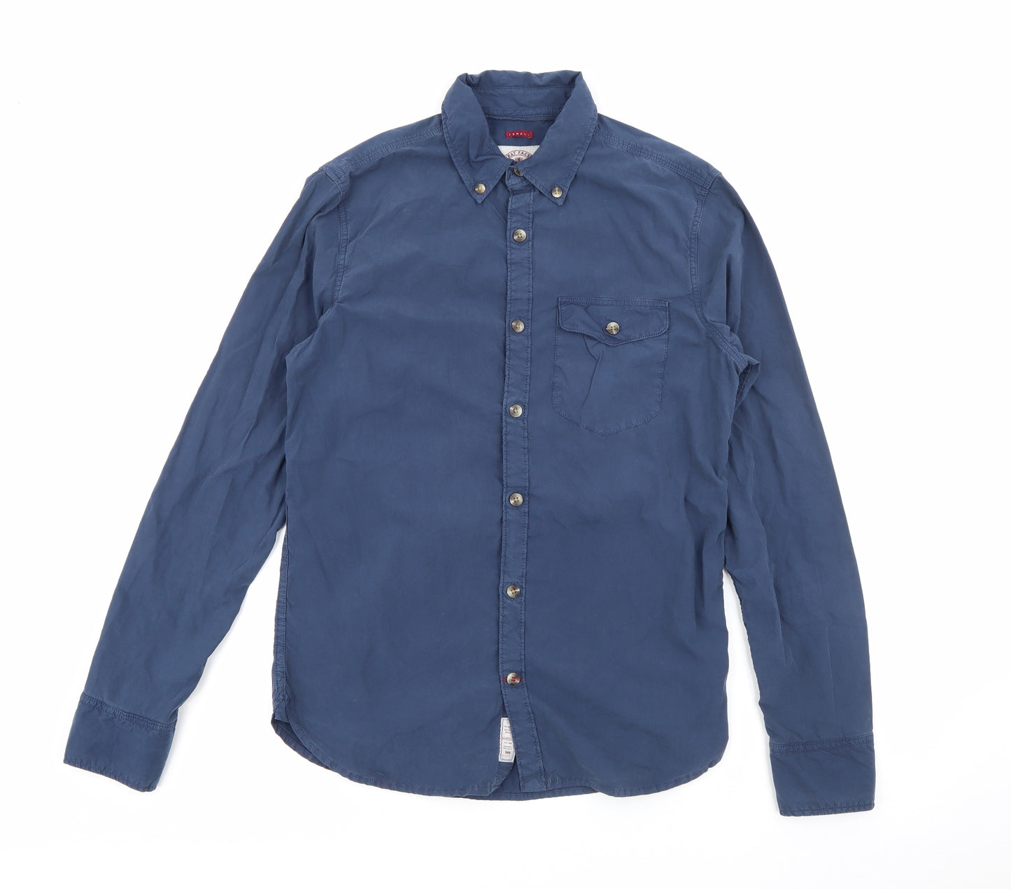 Fat Face Mens Blue  Cotton  Button-Up Size XS Collared Button