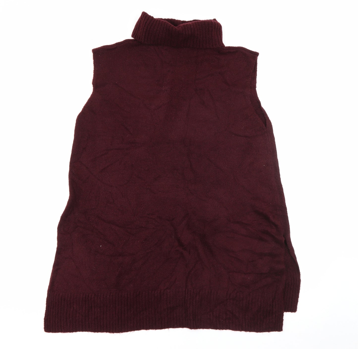 Primark Womens Purple Roll Neck  Acrylic Pullover Jumper Size 18