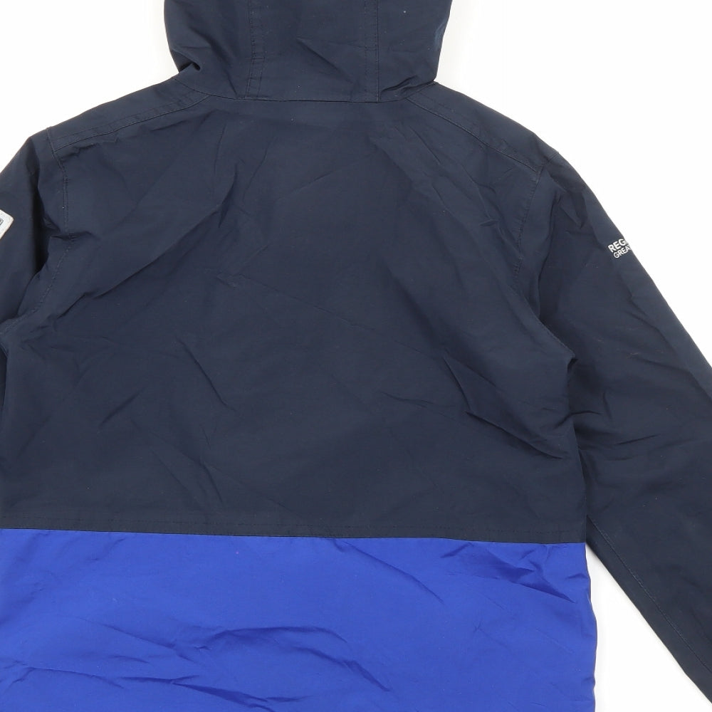 Regatta Boys Blue   Rain Coat Coat Size 7-8 Years  Zip