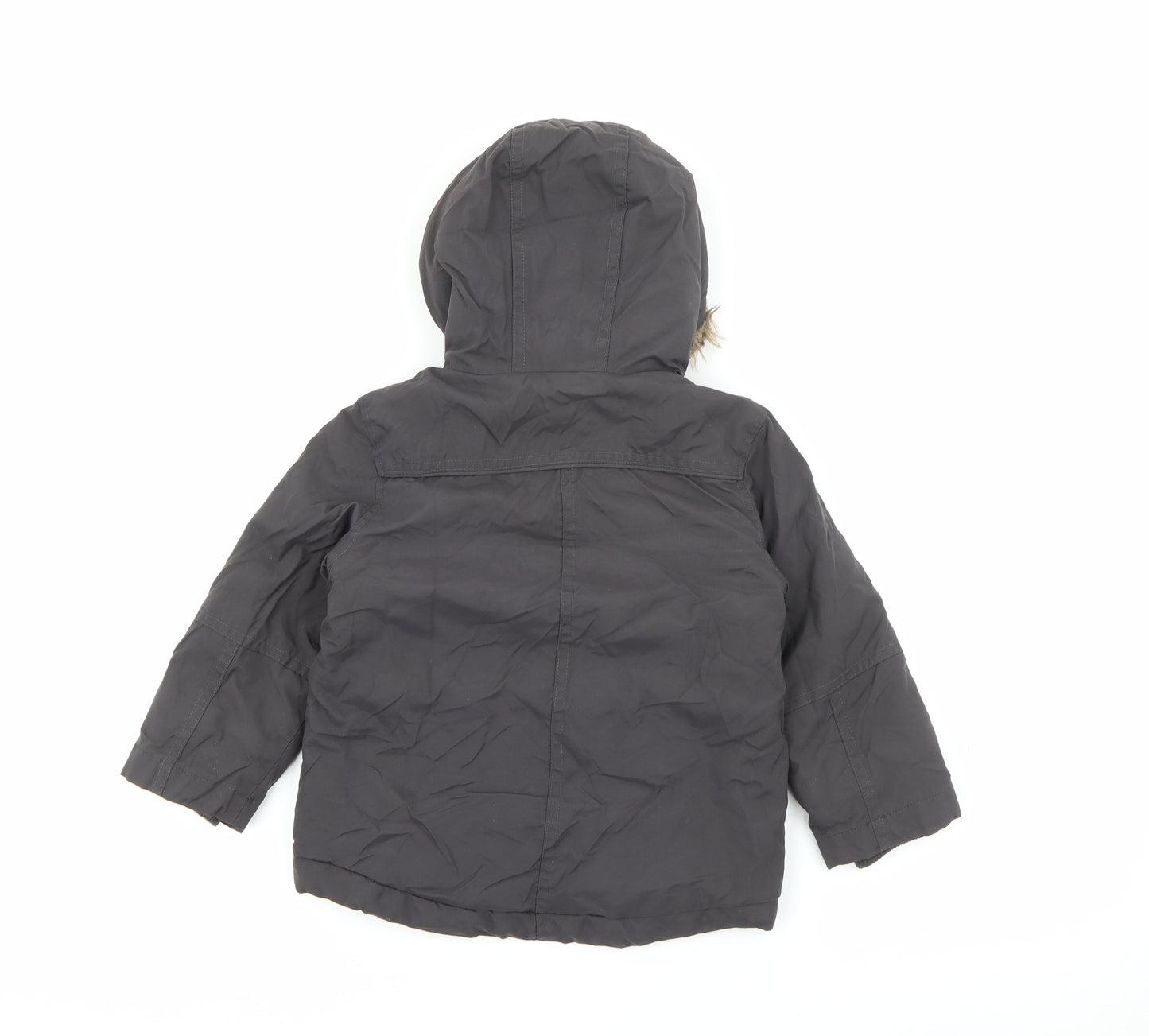 TU Boys Grey   Rain Coat Coat Size 2-3 Years  Zip