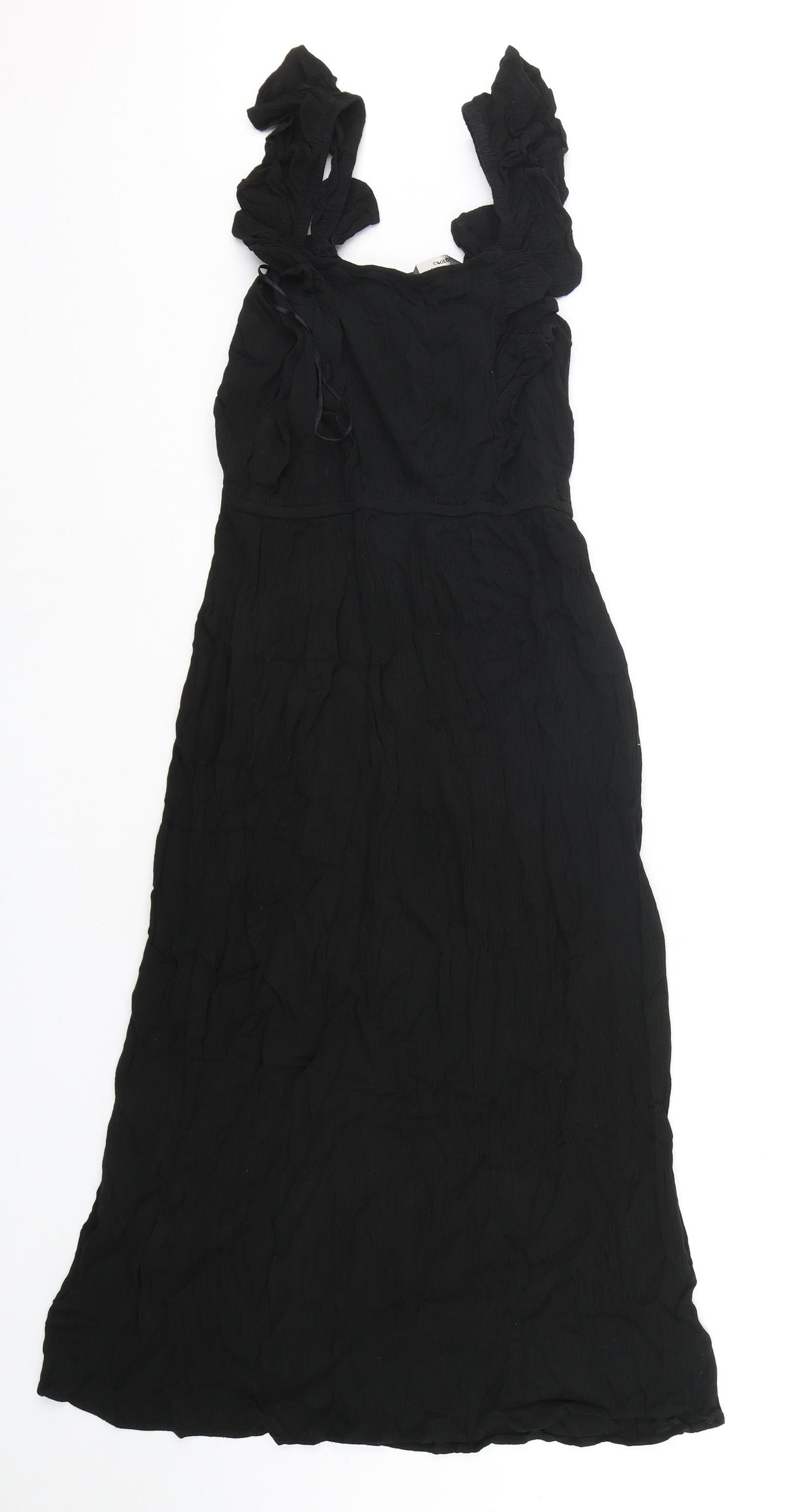 George Womens Black  Viscose A-Line  Size 12  Round Neck