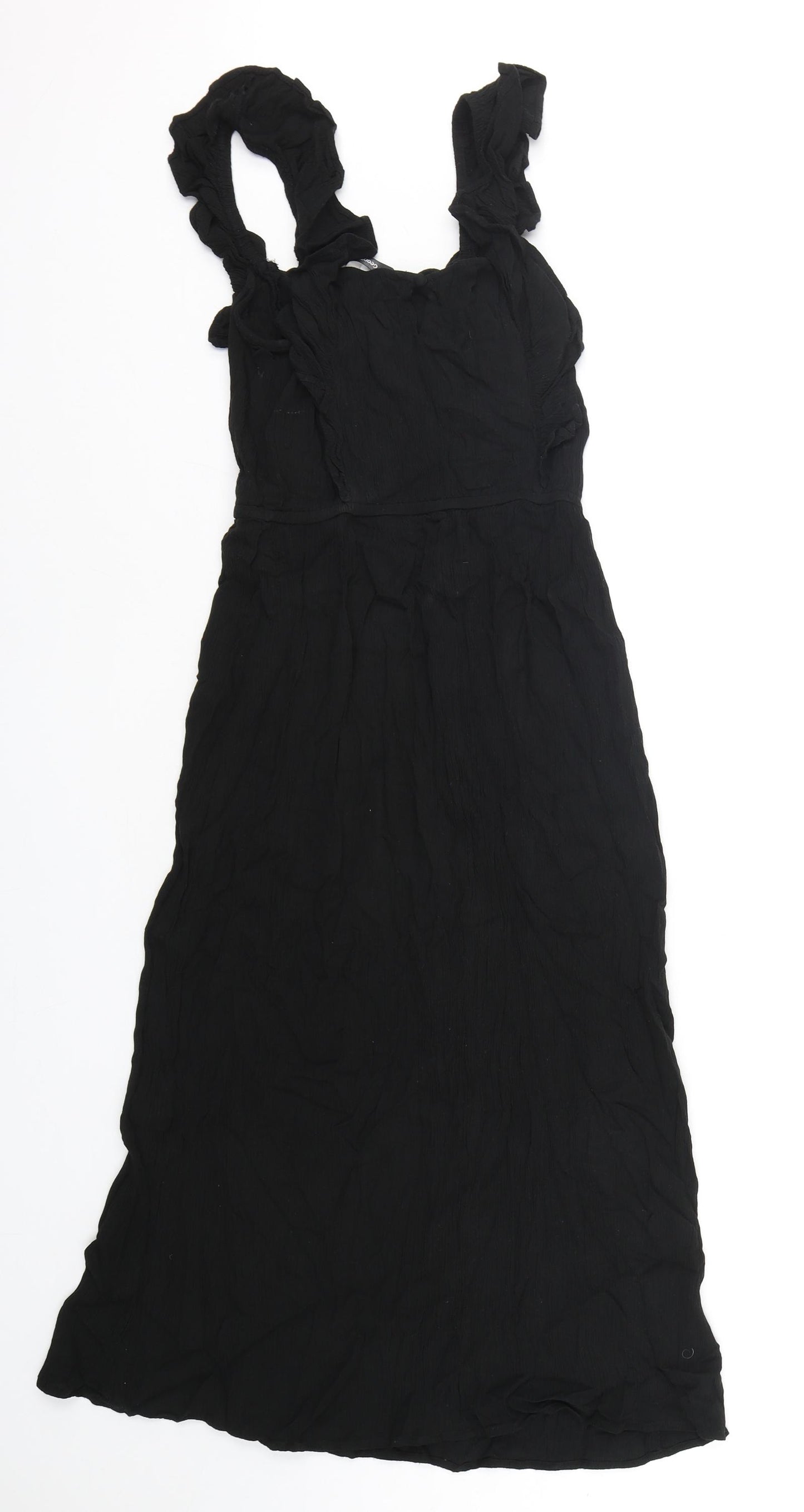 George Womens Black  Viscose A-Line  Size 12  Round Neck