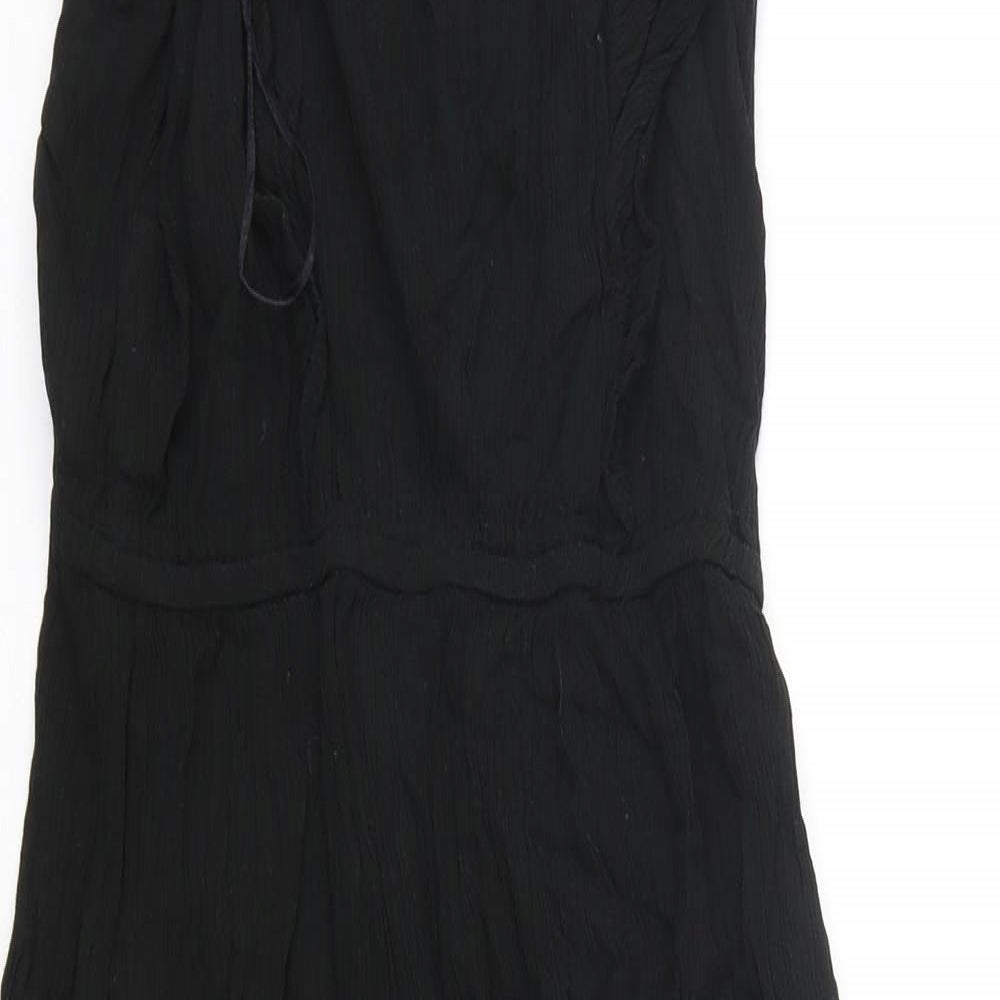 George Womens Black  Viscose A-Line  Size 12  Round Neck