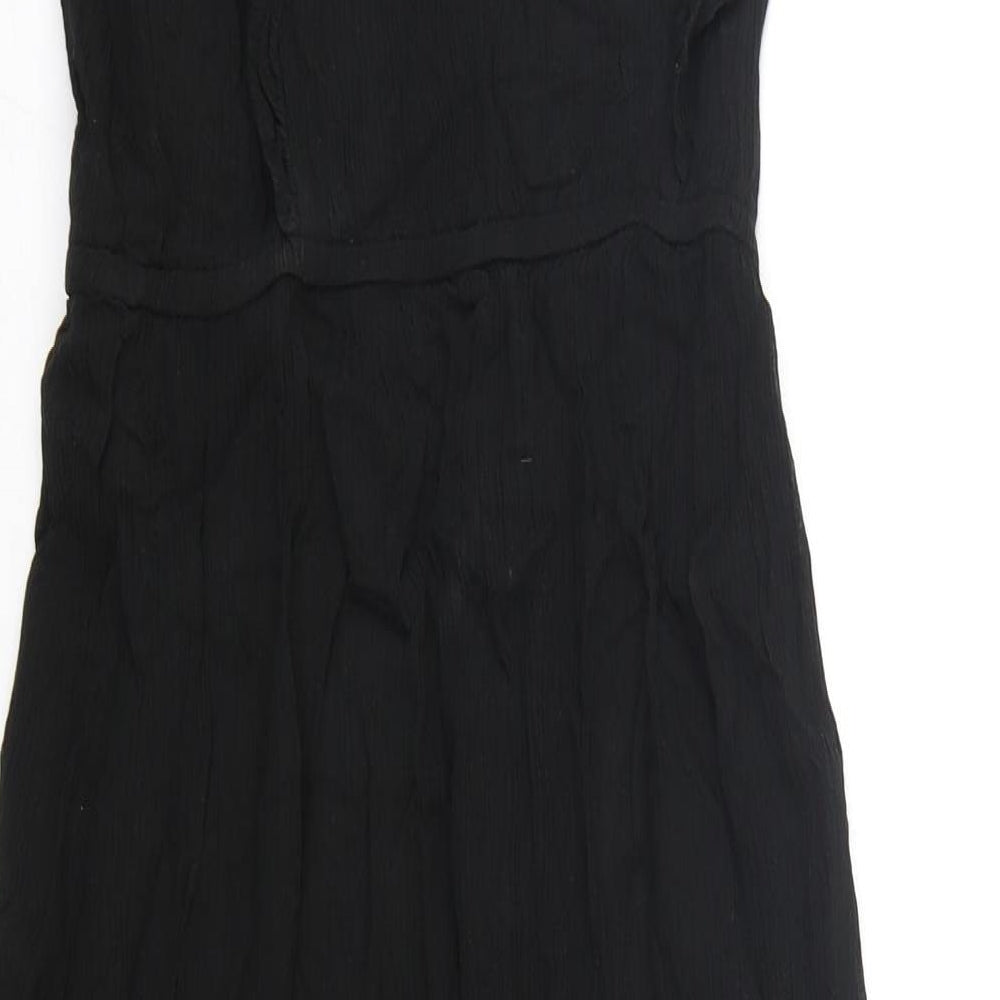 George Womens Black  Viscose A-Line  Size 12  Round Neck