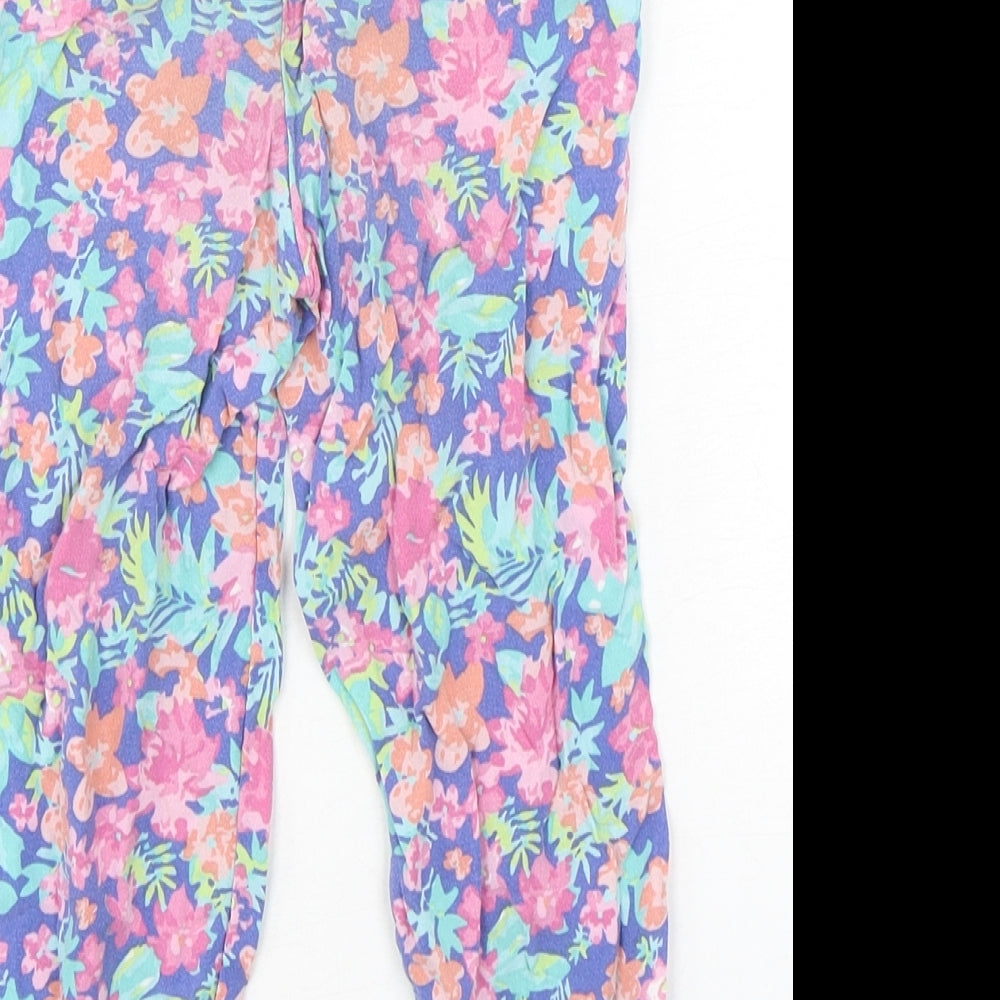 StBernard Girls Multicoloured Floral Viscose Harem Trousers Size 4 Years  Regular
