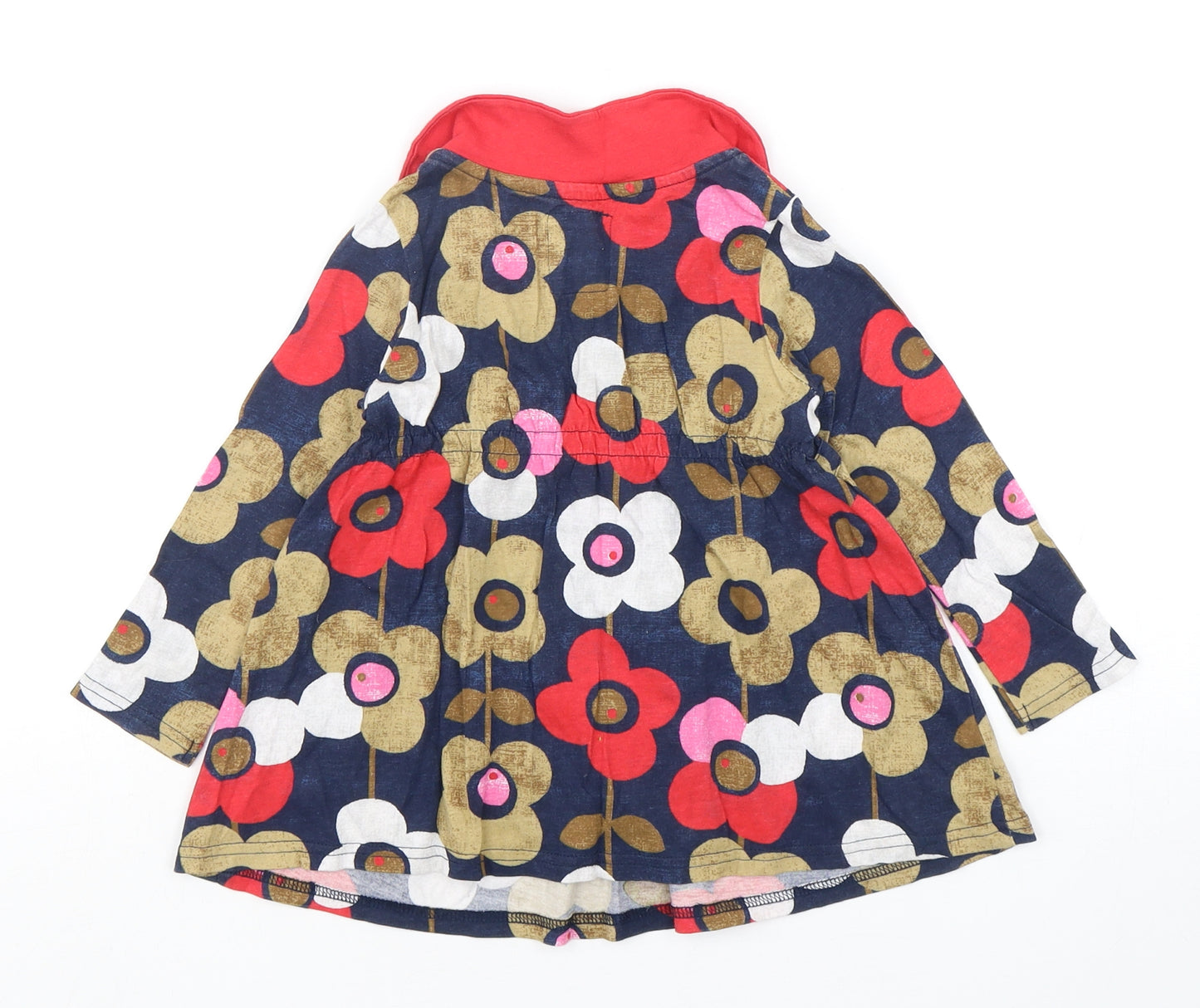 NEXT Girls Multicoloured Floral Cotton A-Line  Size 18-24 Months  Collared