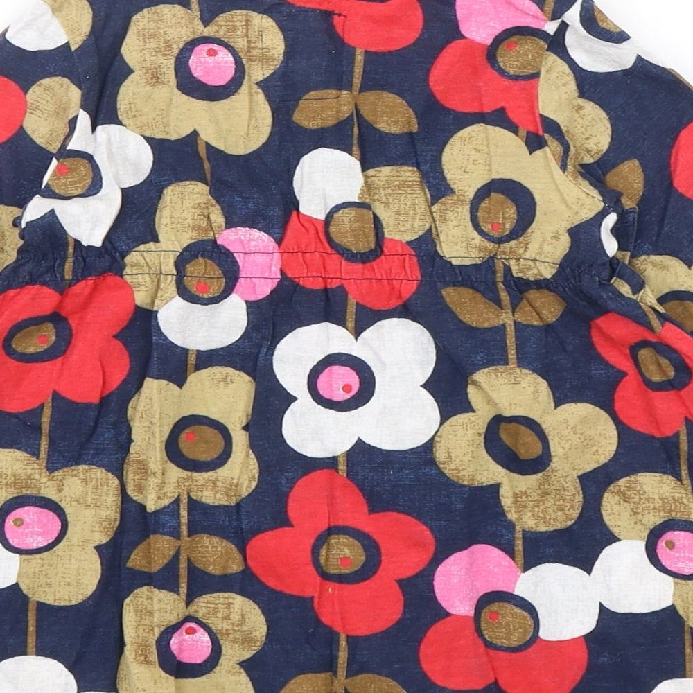 NEXT Girls Multicoloured Floral Cotton A-Line  Size 18-24 Months  Collared