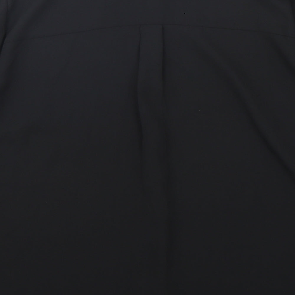 Papaya Womens Black  Polyester Basic Button-Up Size 20 Collared
