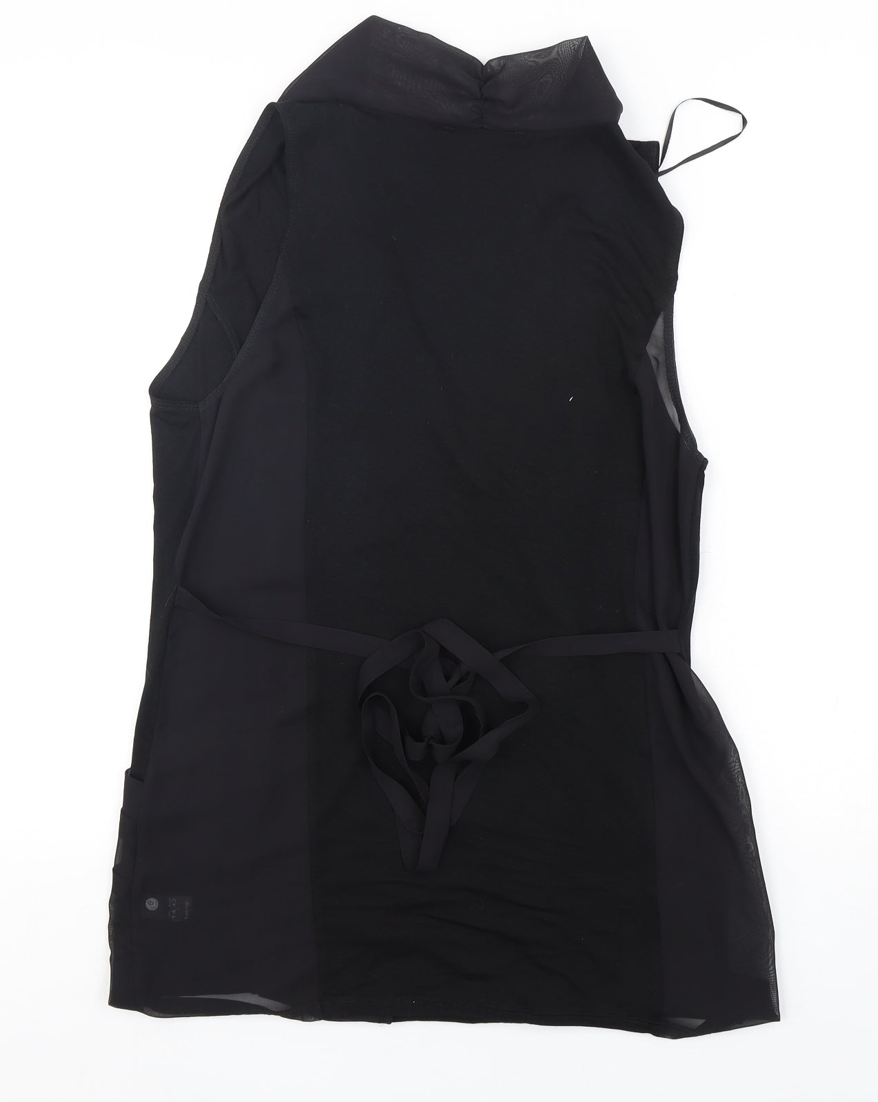 George Womens Black V-Neck  Polyester Cardigan Jumper Size 14