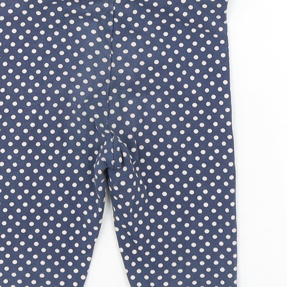 George Girls Blue Geometric Cotton Biker Shorts Size 2-3 Years  Regular