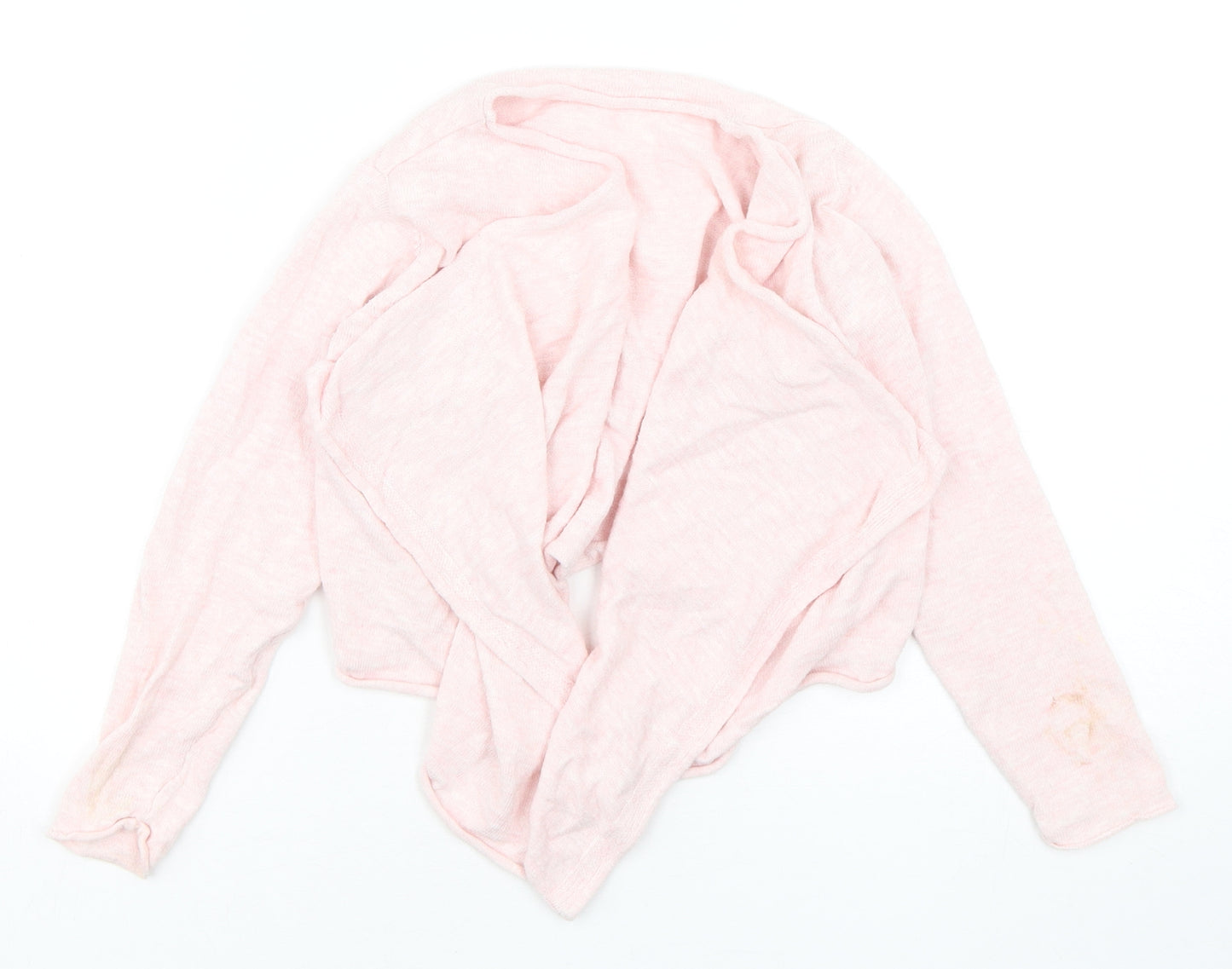 Dunnes Stores Girls Pink V-Neck  Cotton Cardigan Jumper Size 6 Years