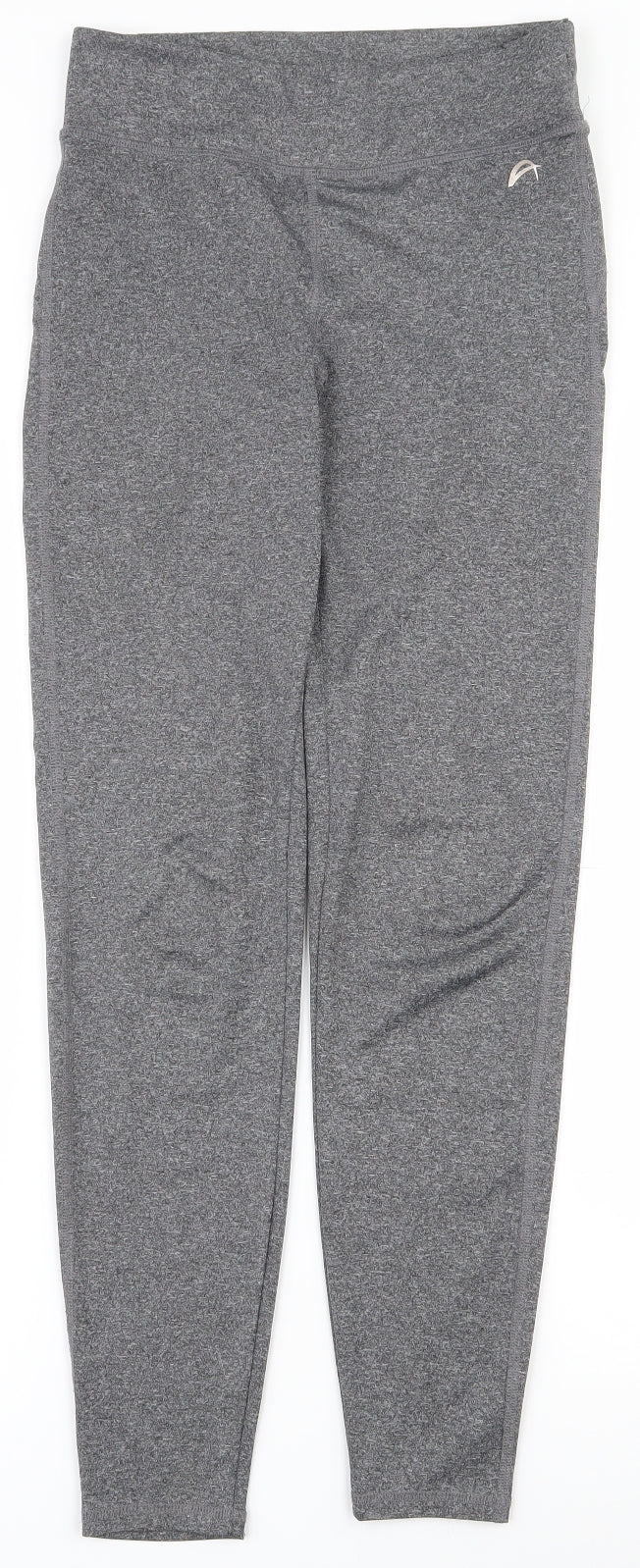 F&F Womens Grey  Polyester Compression Leggings Size 6 L26.5 in Regular Pullover