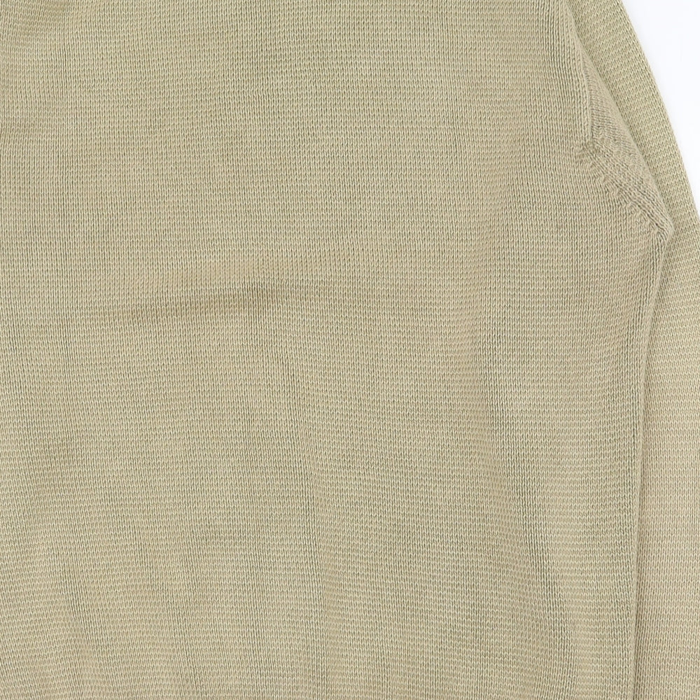 McGregor Mens Beige Crew Neck  Cotton Pullover Jumper Size L